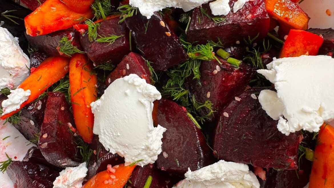 How to make Baked Carrot and Beetroot Salad