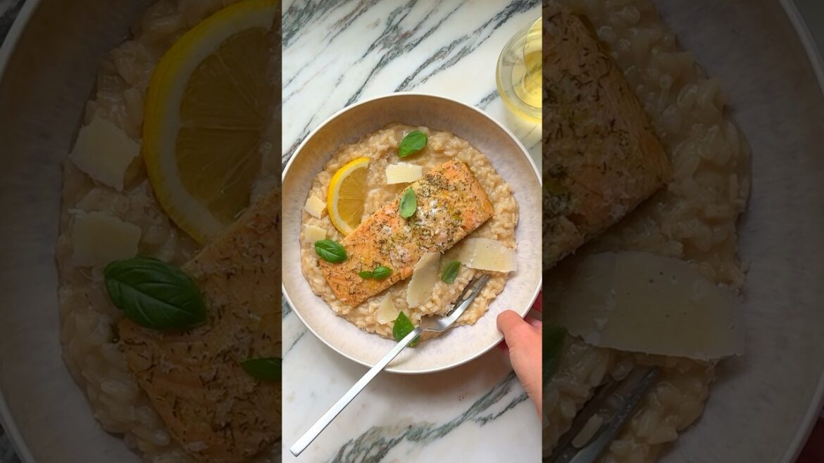 Lemon-Dill Salmon Filets With Creamy Lemon Risotto Recipe