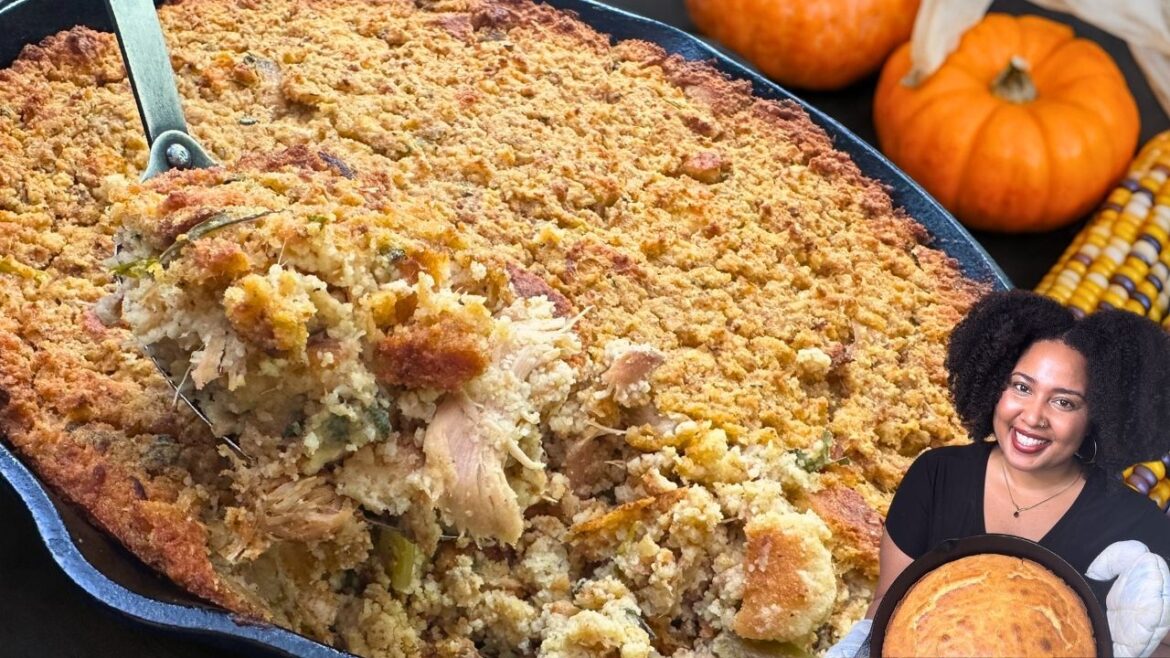 Grandma’s Secret CORNBREAD Dressing Recipe (Passed Down for Generations!) + Turkey Gravy Recipe! Grandma’s Secret CORNBREAD Dressing Recipe (Passed Down for Generations!) + Turkey Gravy Recipe!
