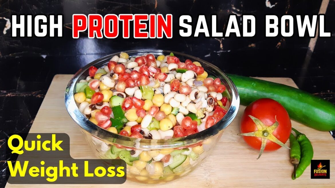 Mix Beans Protein Salad | Weight Loss Salad By Fusion Delights | Protein Salad | Healthy Lunch Ideas