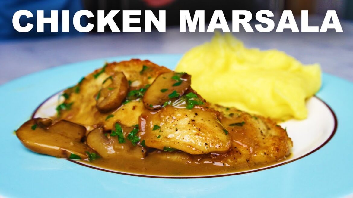 Classic chicken Marsala with Italian mash