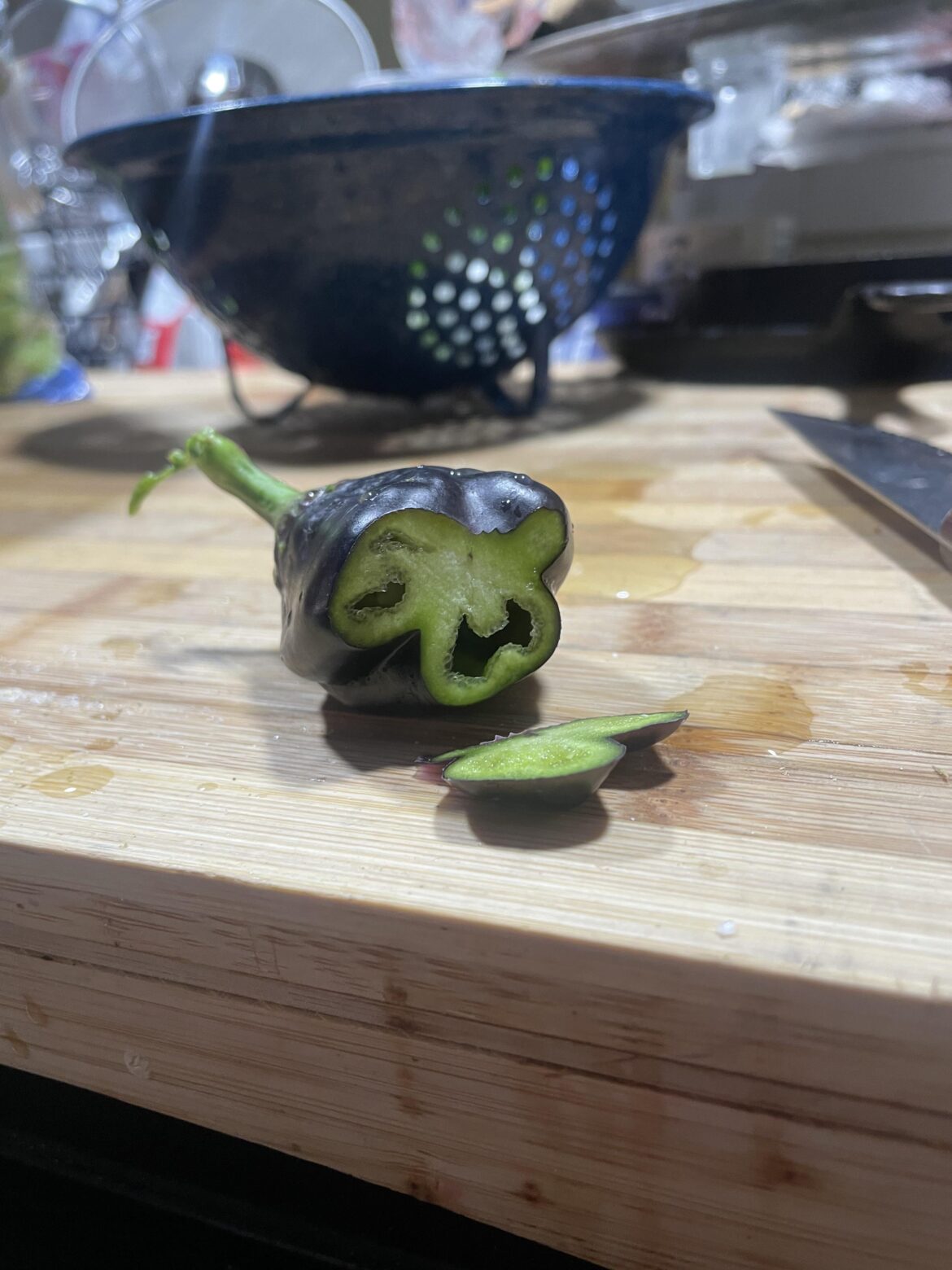 grew a black pepper and it’s green on the inside?