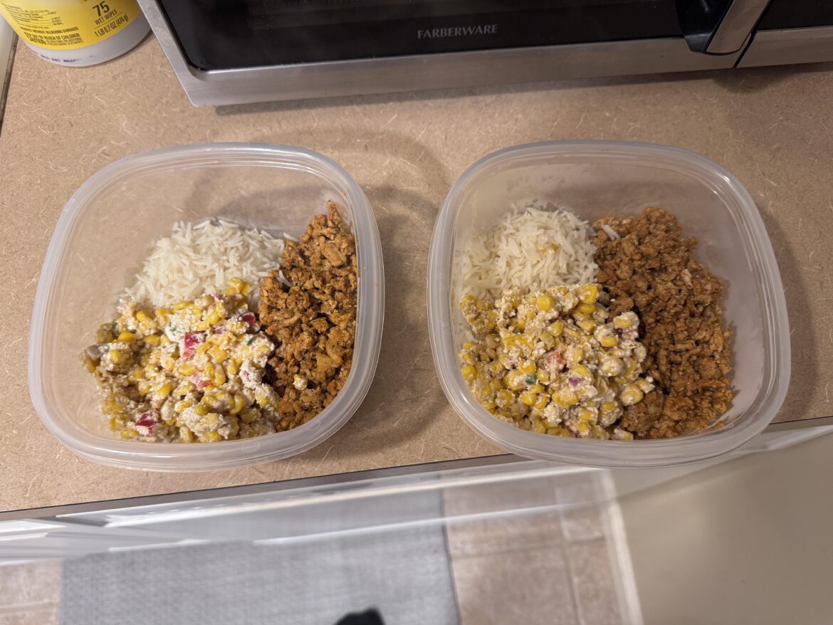 taco ground turkey/ healthy street corn/ basmati rice