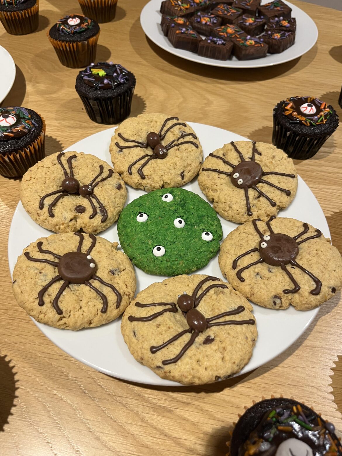 How about these spider cookies for Halloween?