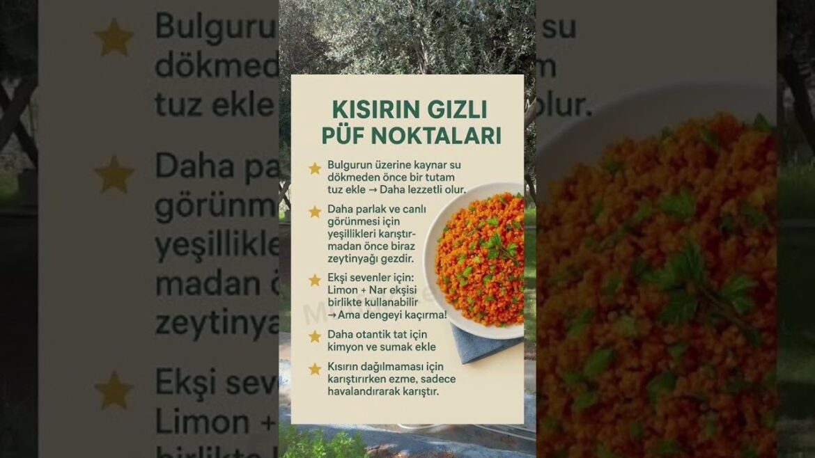 Kısırına lezzetini ekle #kısır #kısırtarifi