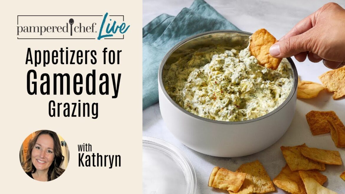 Appetizers for Gameday Grazing | Pampered Chef Live