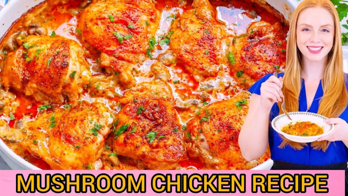 Easy, Creamy Mushroom Chicken Recipe! 5-Star Chicken Dinner! Mushroom chicken kaise banate hain |