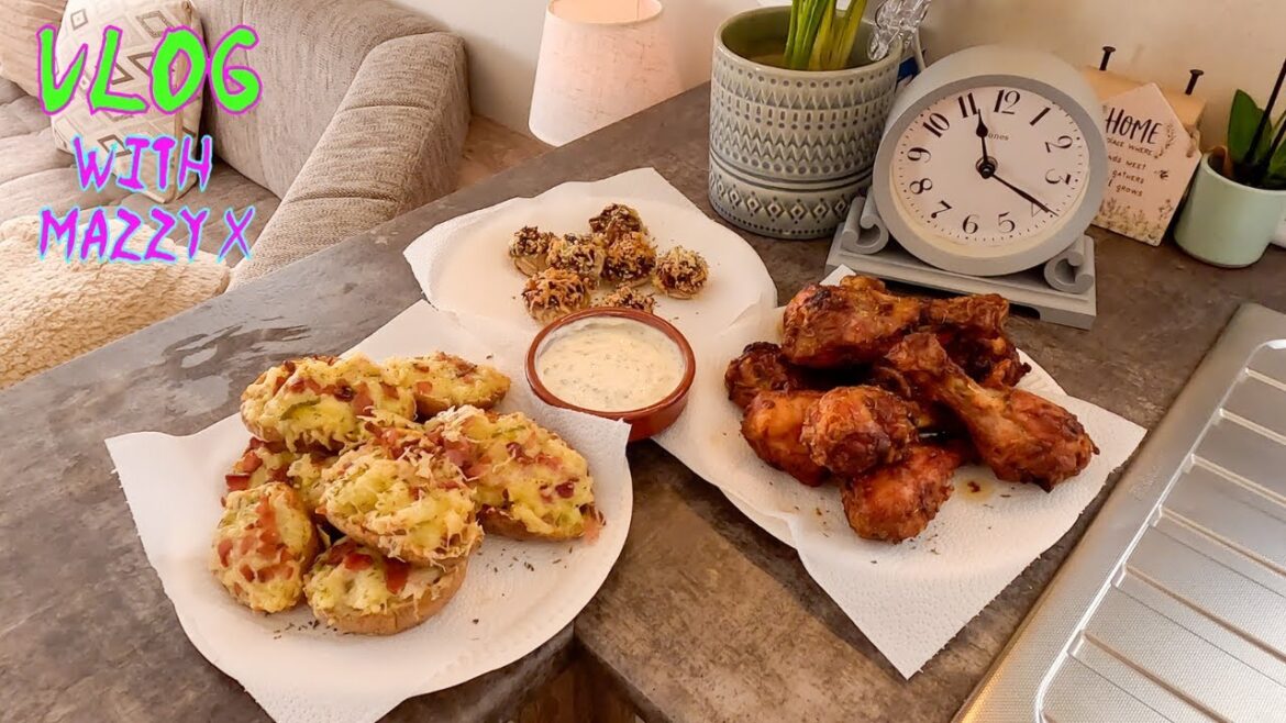 How To Make Loaded Potato Skins & Stuffed Mushrooms