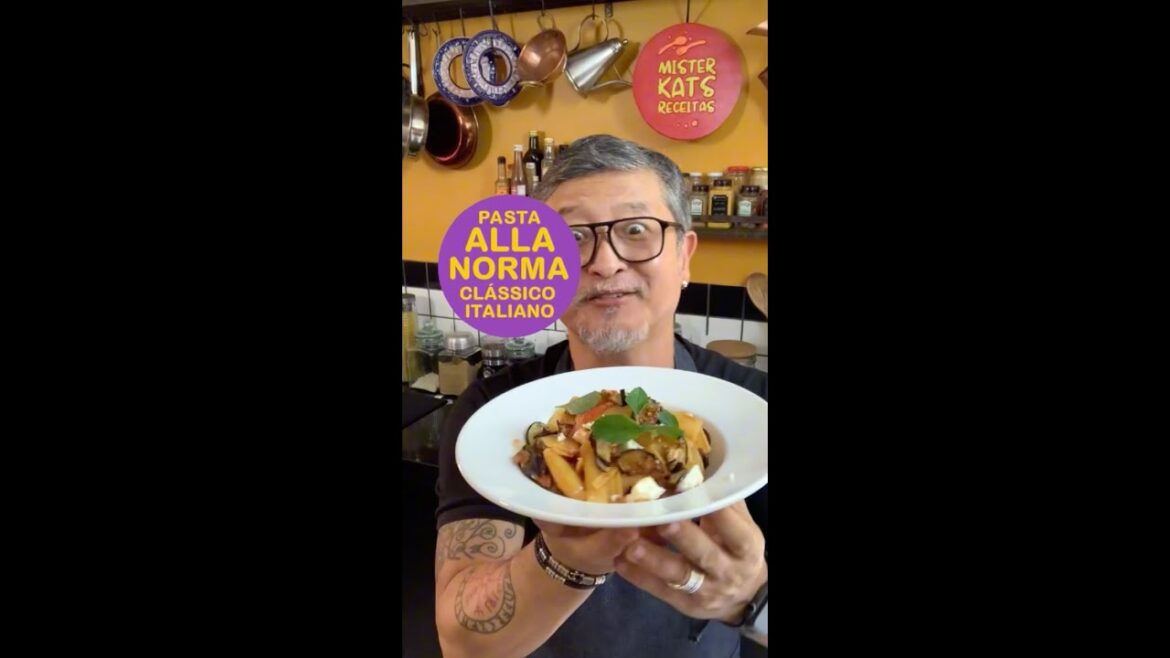 SÉRIE PASTAS BELISSIMAS - RECEITA CLÁSSICA ITALIANA: RIGATONI ALLA NORMA. #pastas #berinjela