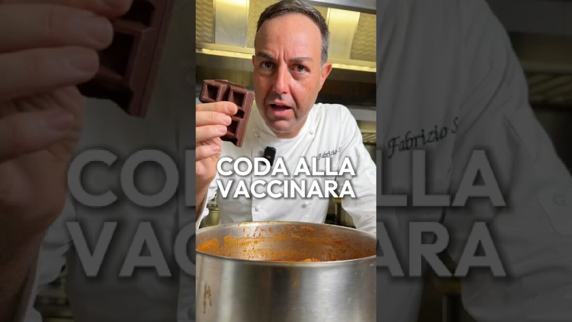 CODA ALLA VACCINARA #cheffabriziosepe #codaallavaccinara #cioccolato