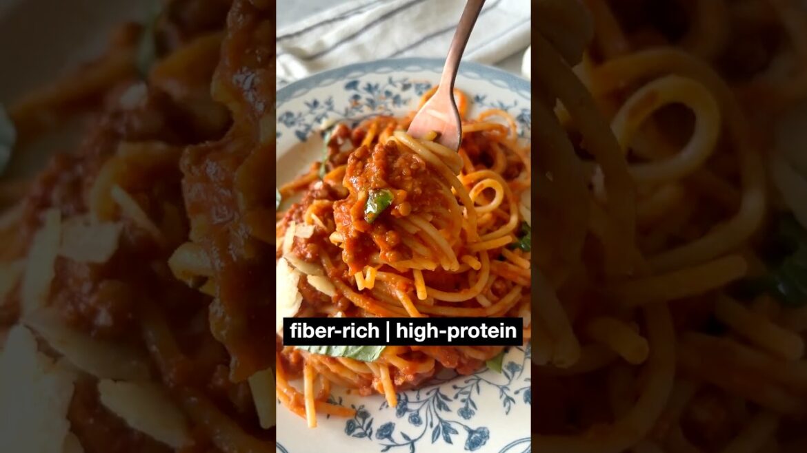 Easy Lentil Bolognese (Canned Lentils)