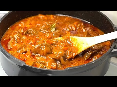 Мягкая и нежная говядина в ароматной подливе! Вкусный гуляш к любому гарниру Мягкая и нежная говядина в ароматной подливе! Вкусный гуляш к любому гарниру