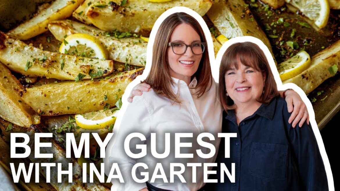 Ina Garten and Tina Fey Make Greek Lemon Potatoes | Be My Guest with Ina Garten | Food Network Ina Garten and Tina Fey Make Greek Lemon Potatoes | Be My Guest with Ina Garten | Food Network