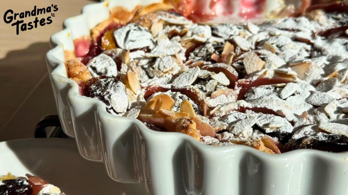 The Easiest Plum Pie That Melts In Your Mouth! | GRANDMA'S TASTES