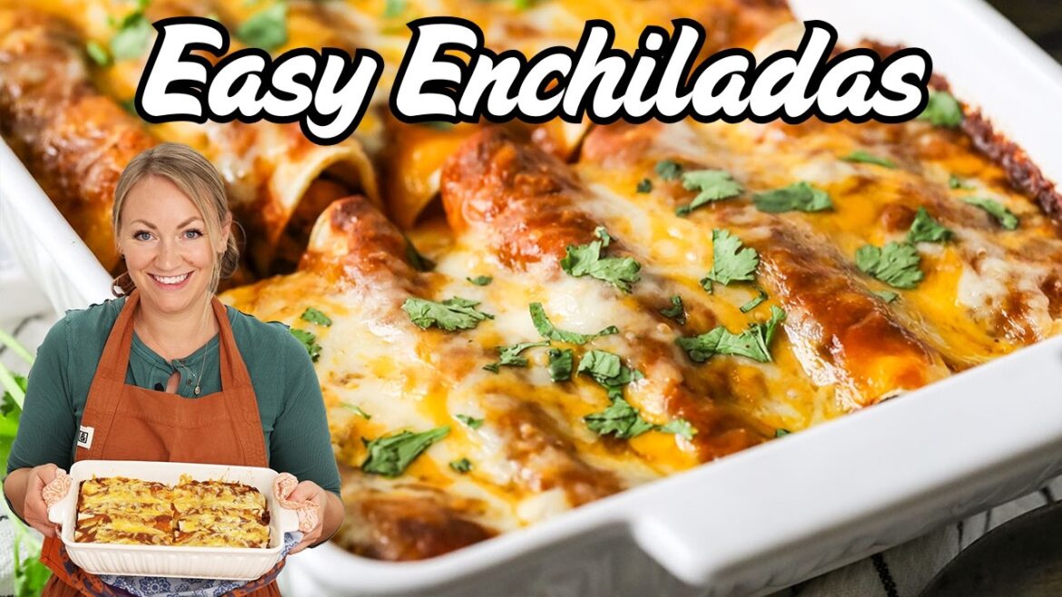 4 Ingredient EASY Chicken Enchiladas 4 Ingredient EASY Chicken Enchiladas