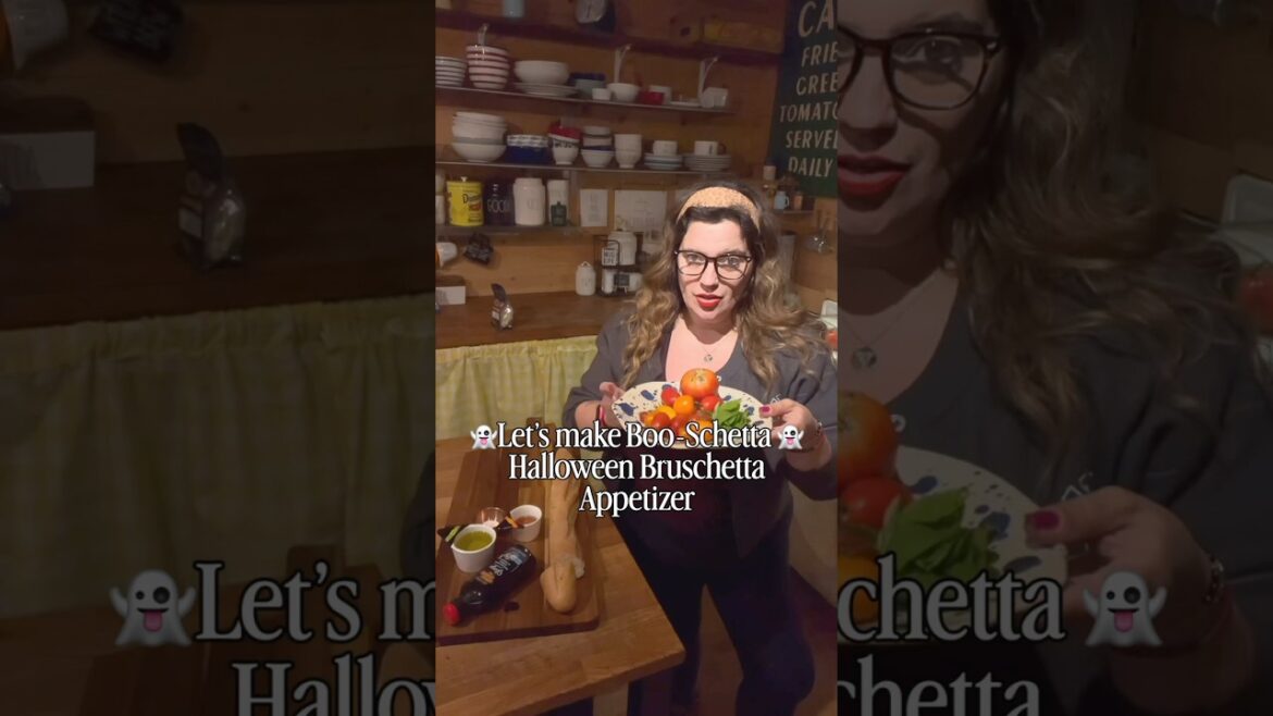 Boo-Schetta Ghosts Caprese Easy Bruschetta Recipe