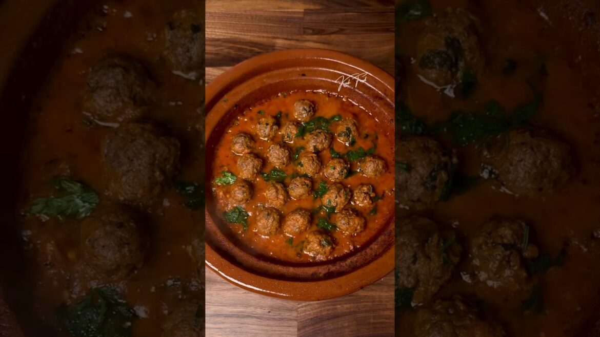Easy and Quick Meatballs Tagine Recipe #shorts #meatballs #chicken