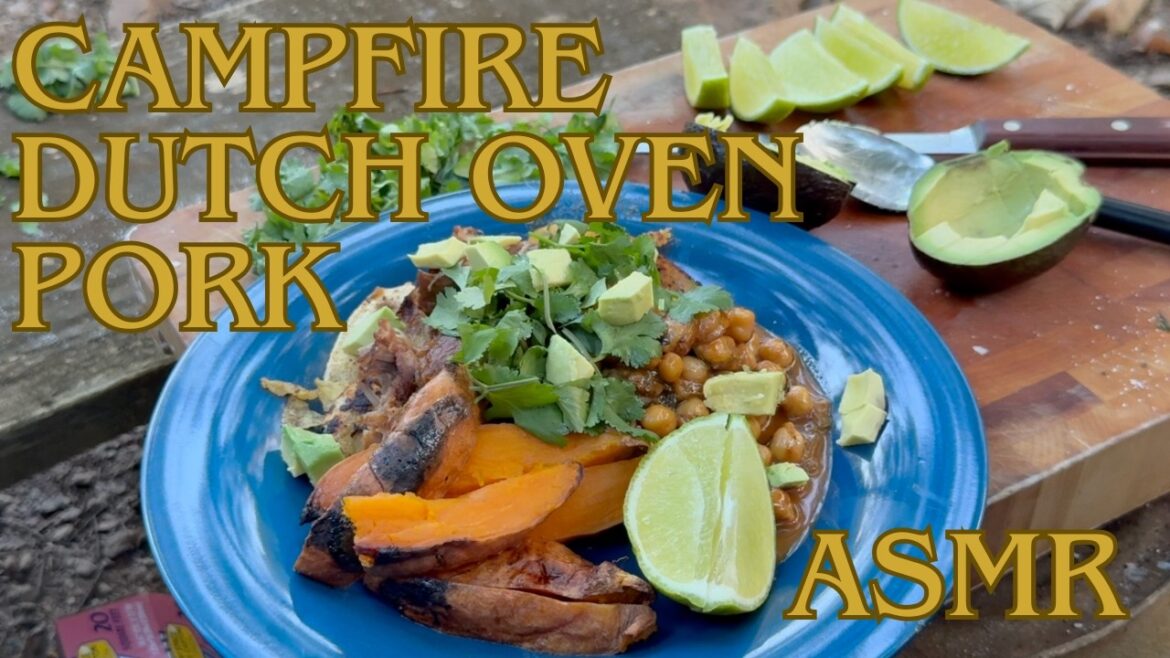 Dutch Oven Pork + Sweet Potatoes {Cozy Campfire Cooking}