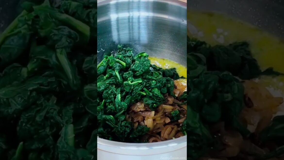 Spinach Feta Bake | Easy Savory Mediterranean Recipe #shorts