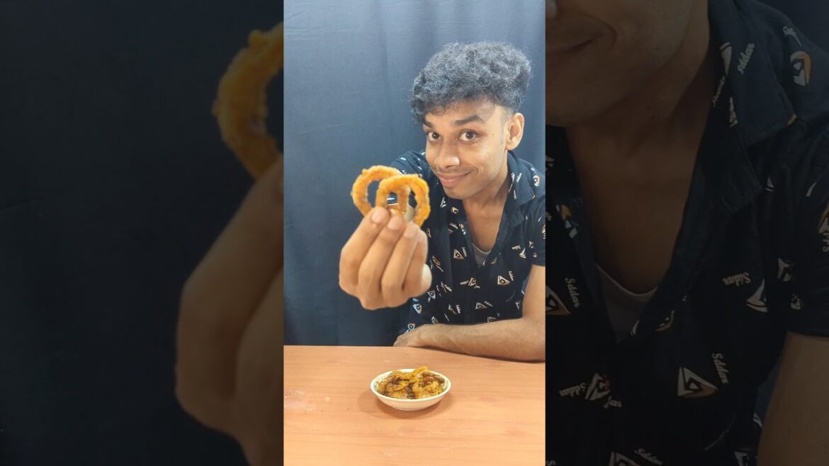 Super Crispy Onion Rings Recipe | Easy Homemade Snack | Perfect Golden Crunch #shorts