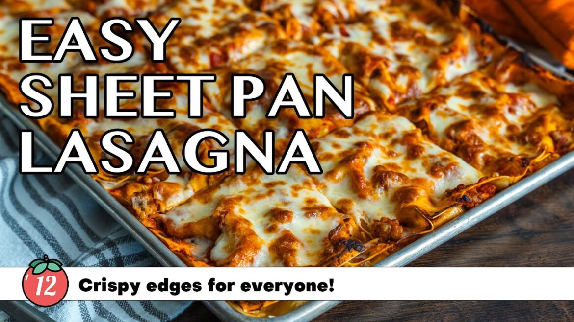 Easy Sheet Pan Lasagna Easy Sheet Pan Lasagna