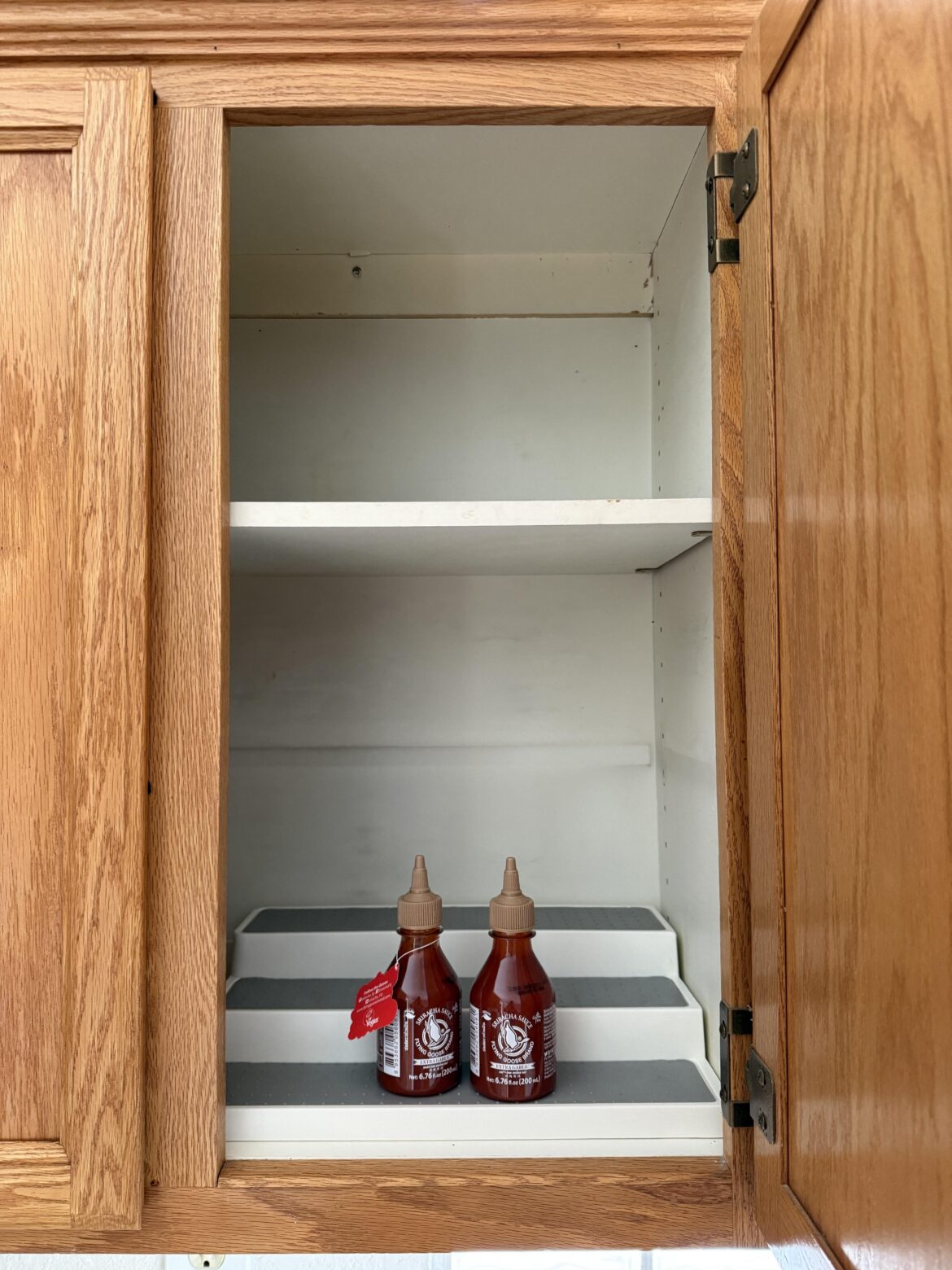 Wife got us a housewarming present, first thing in the cabinets