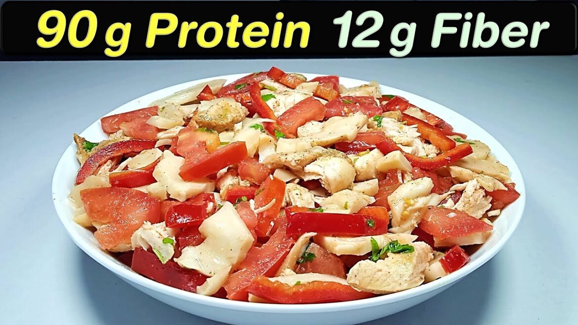 High Protein & Fiber, NO Carbs, All Vitamins & Minerals: Healthiest Chicken & Mushrooms Salad High Protein & Fiber, NO Carbs, All Vitamins & Minerals: Healthiest Chicken & Mushrooms Salad