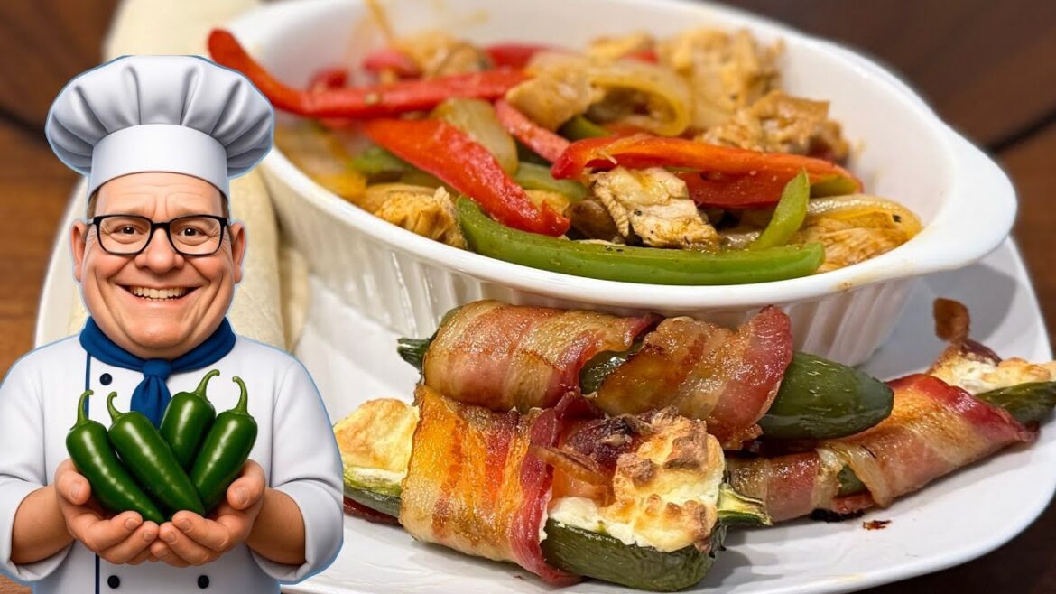 The Science of Chicken Fajitas & Jalapeño Poppers/Chicken Fajitas & Jalapeño Poppers Wrapped Bacon