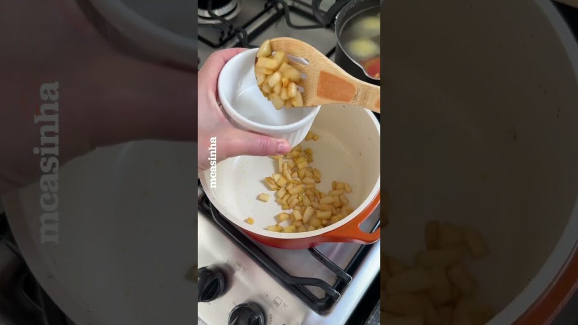 Risoto de pera com gorgonzola