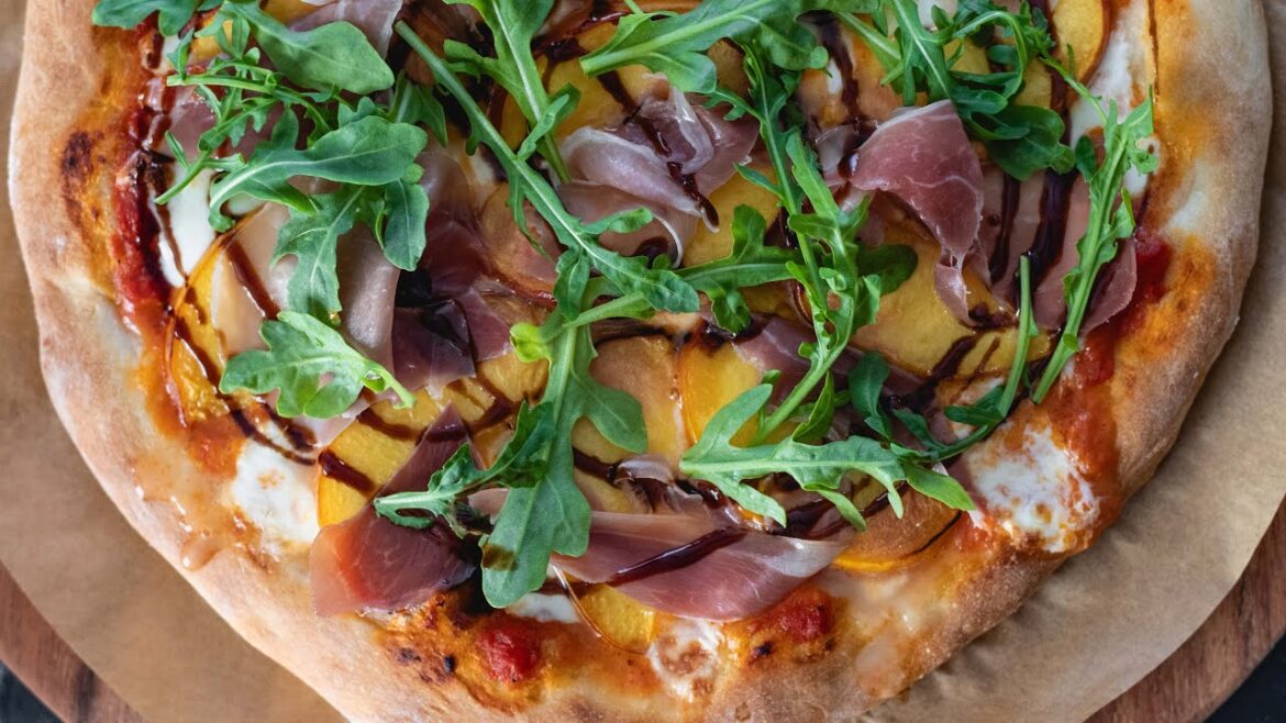 Peach, Mozzarella, and Prosciutto Pizza | Summer Pizza Recipe