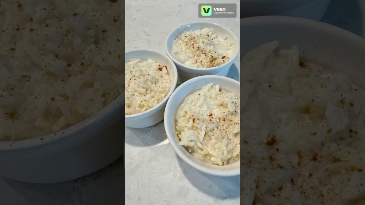 Classic rice pudding! Easy and delicious. #ricepudding #yummy #classic #easy