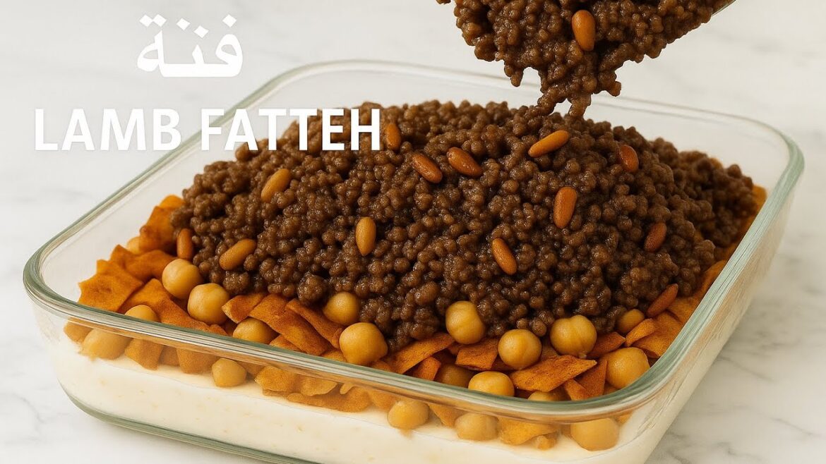 Lebanese Fatteh Recipe That Brings Everyone to the Table | فتّة لحمة – Yogurt, Crispy Bread Lebanese Fatteh Recipe That Brings Everyone to the Table | فتّة لحمة – Yogurt, Crispy Bread