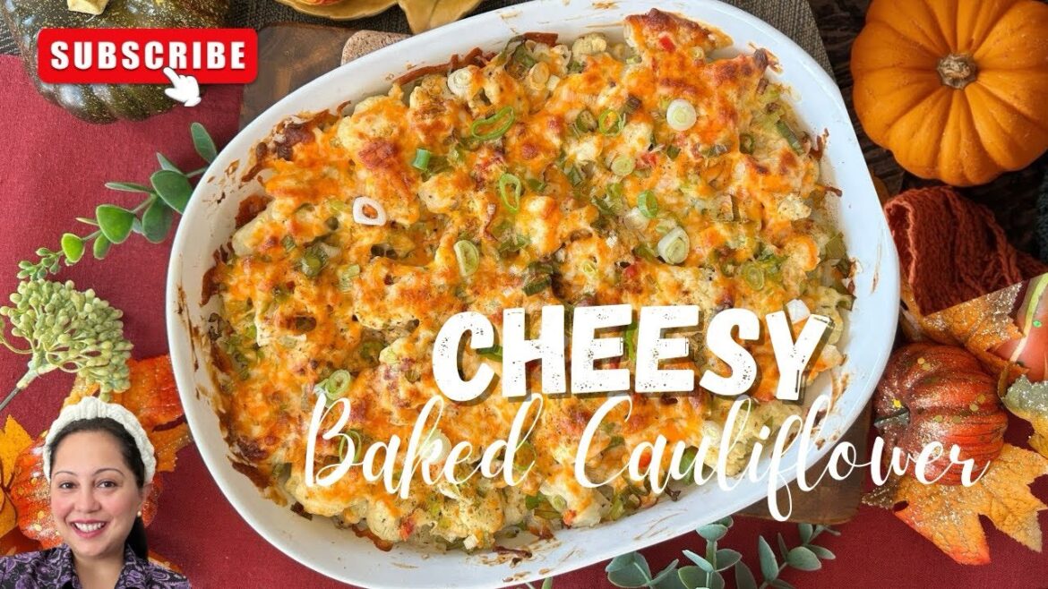 Cheesy Baked Cauliflower Recipe | Easy Low-Carb Side Dish Everyone Loves!