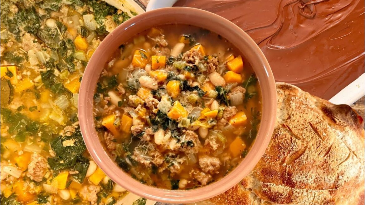 Harvest Tuscan White Bean Soup, and Scotcheroos Harvest Tuscan White Bean Soup, and Scotcheroos