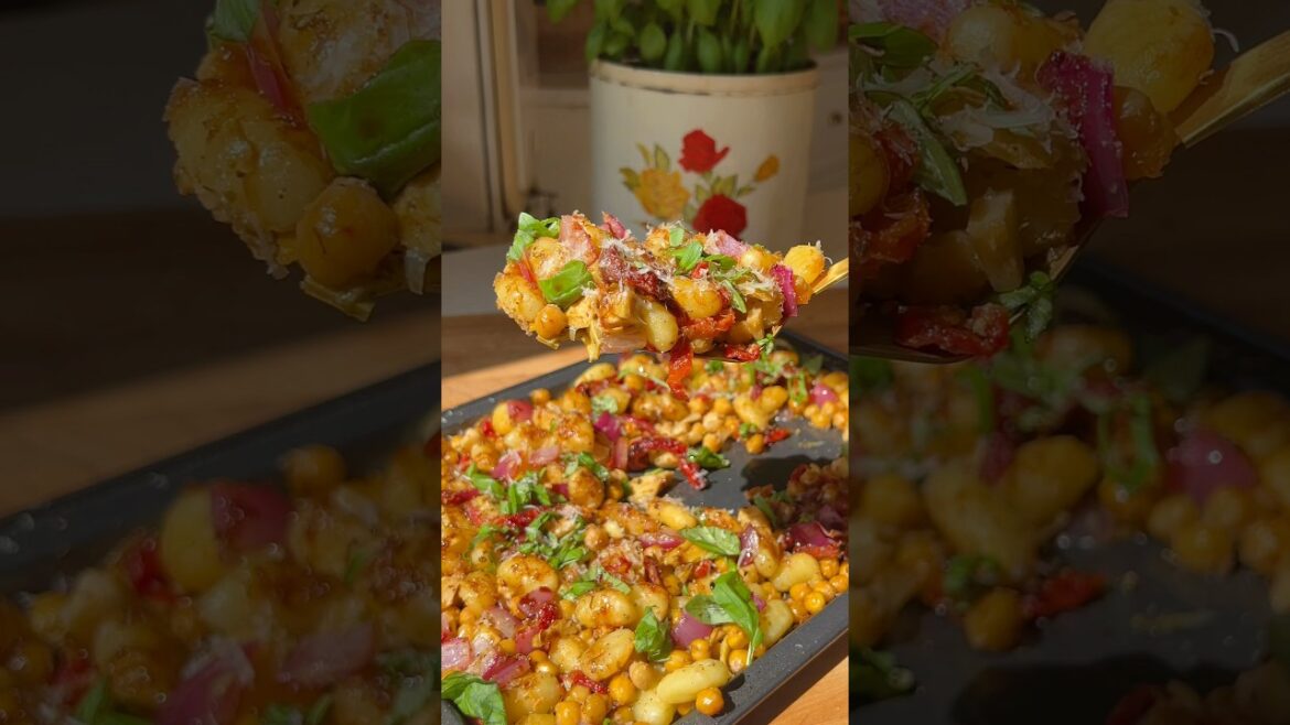 sheet pan gnocchi #recipe #plantbased