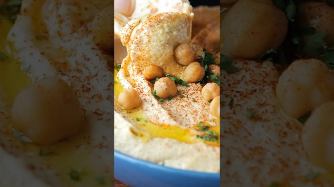 10-Min Hummus Recipe: Creamy, Smooth & Simple #shorts