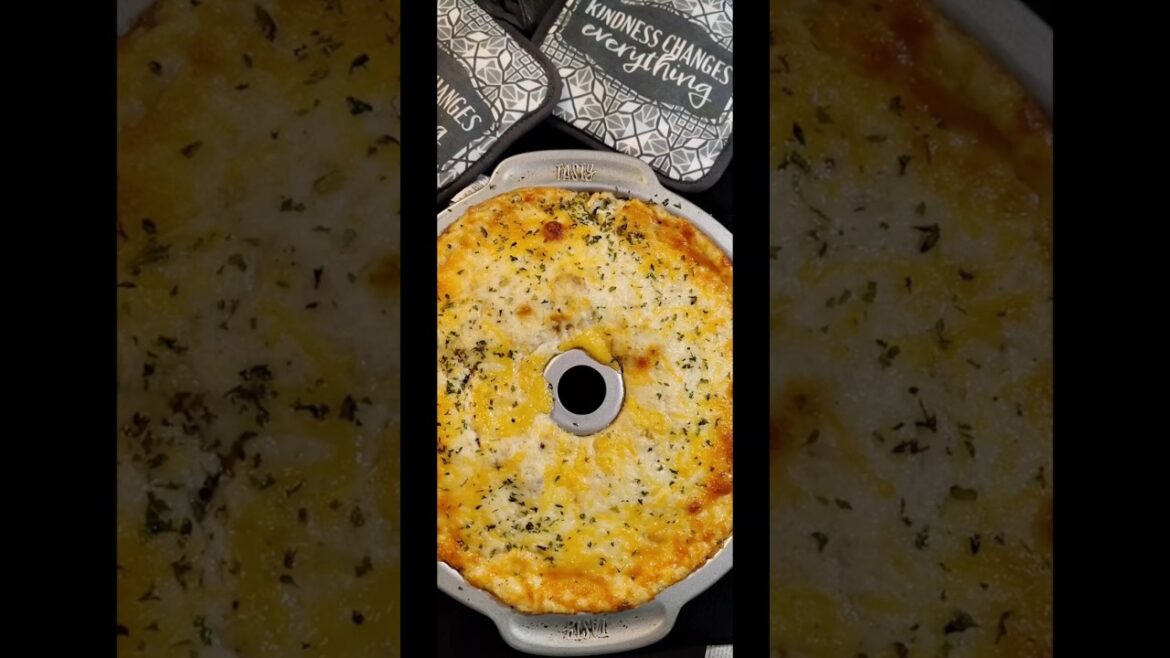 Sausage, Egg, Biscuit and Gravy Casserole #brunchideas #breakfastcasserole #easyrecipe