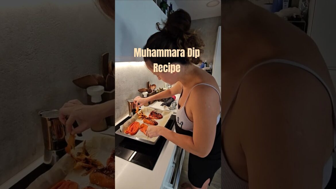 Muhammara (Roasted Red Pepper & Walnut Dip) #recipe