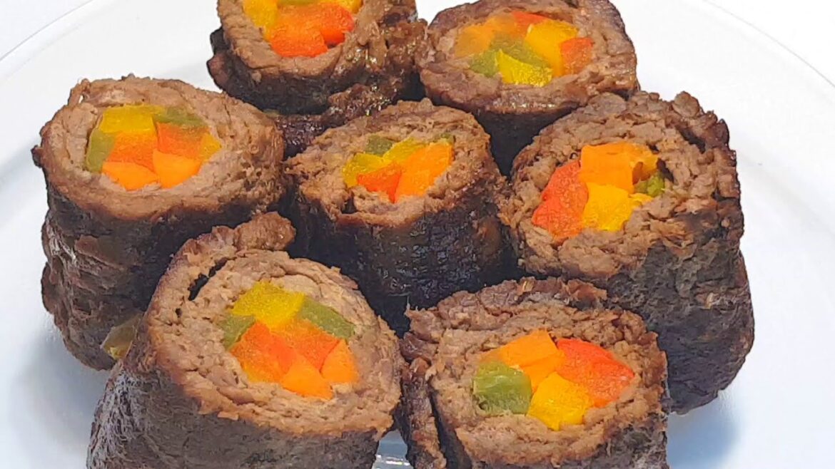 Stuffed Beef Rolls with Creamy Garlic Sauce – Easy & Delicious Recipe Stuffed Beef Rolls with Creamy Garlic Sauce - Easy & Delicious Recipe