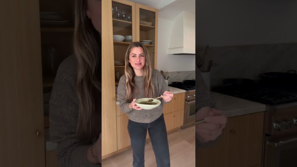 White Bean & Italian Sausage Soup with Basil Pesto. Full recipe in the description! #glutenfree soup