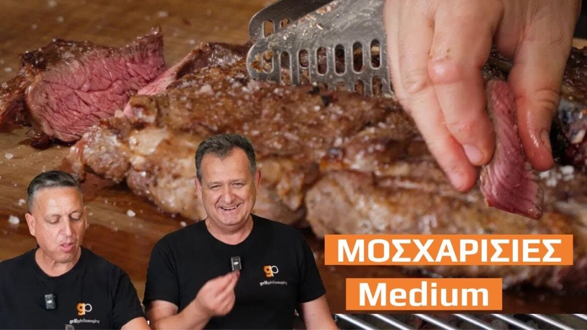 The Perfect Rib-Eye Steak. Medium, Juicy, with the Magic of Grill Philosophy!