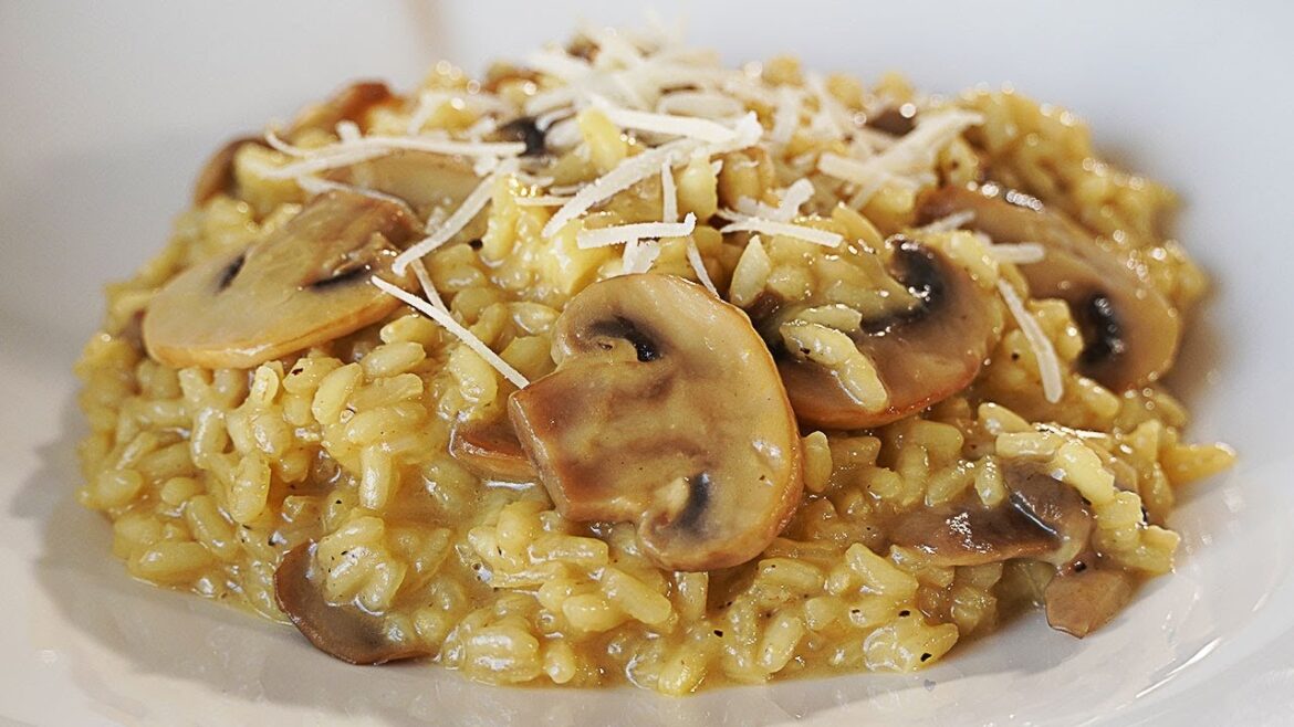 RISOTTO DE SETAS MELOSO Y CREMOSO. MUY FÁCIL
