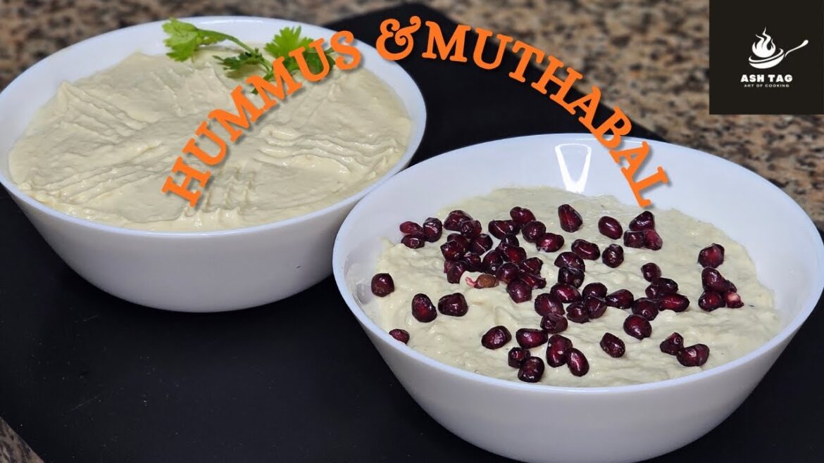 How to make Muthabbal & Hummus|| Arabic recipe |traditional  |So delicious! How to make Muthabbal & Hummus|| Arabic recipe |traditional  |So delicious!