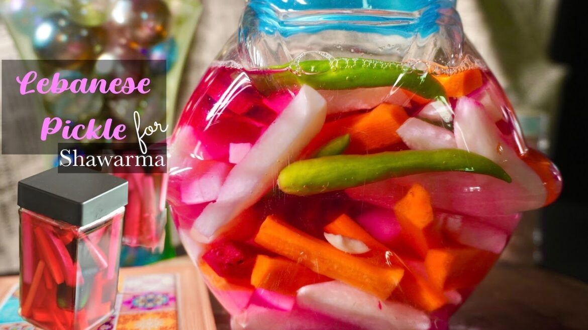 Arabic Pickles for Shawarma (Lebanese Mukhalal)