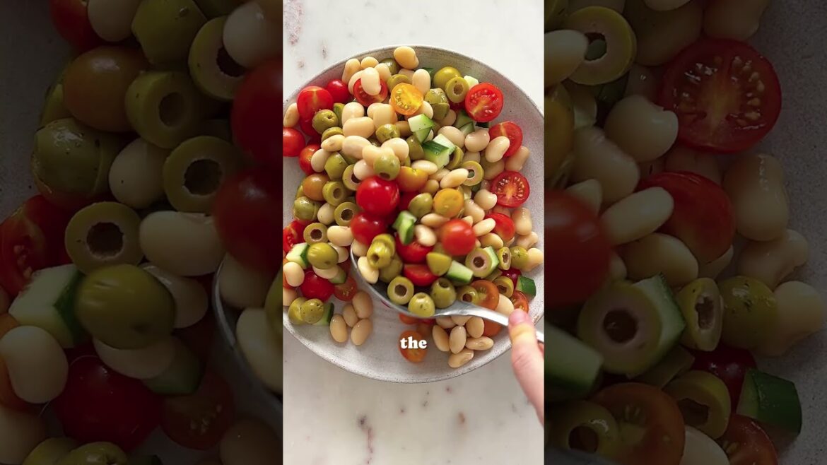 Herby Tomato & Butter Bean Salad  #quickrecipe #recipe #salad #foodie #food