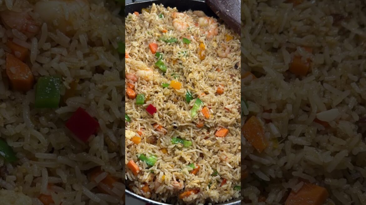 Seafood fried rice #comfortfood #foodvlog #gratitude #peacewithin #simplejoys #seafood #basmatirice
