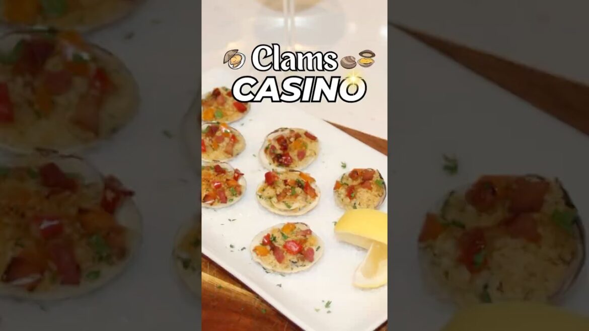 Clams Casino Recipe | Easy Flavorful Seafood Appetizer #easyrecipe #cooking #fypシ #appetizer #clams