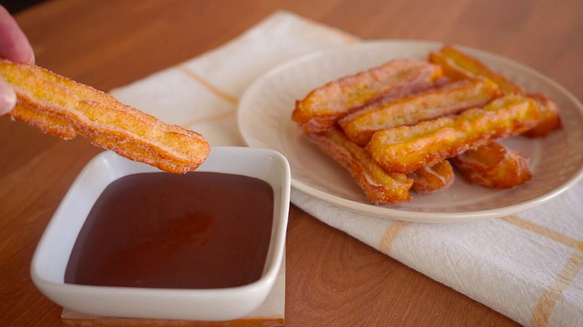 Churro Recipe with Chocolate Dipping Sauce I How to Make Churros