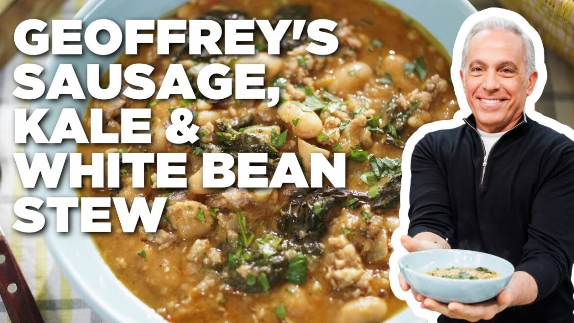 Geoffrey Zakarian’s Sausage, Kale and White Bean Stew | The Kitchen | Food Network Geoffrey Zakarian's Sausage, Kale and White Bean Stew | The Kitchen | Food Network