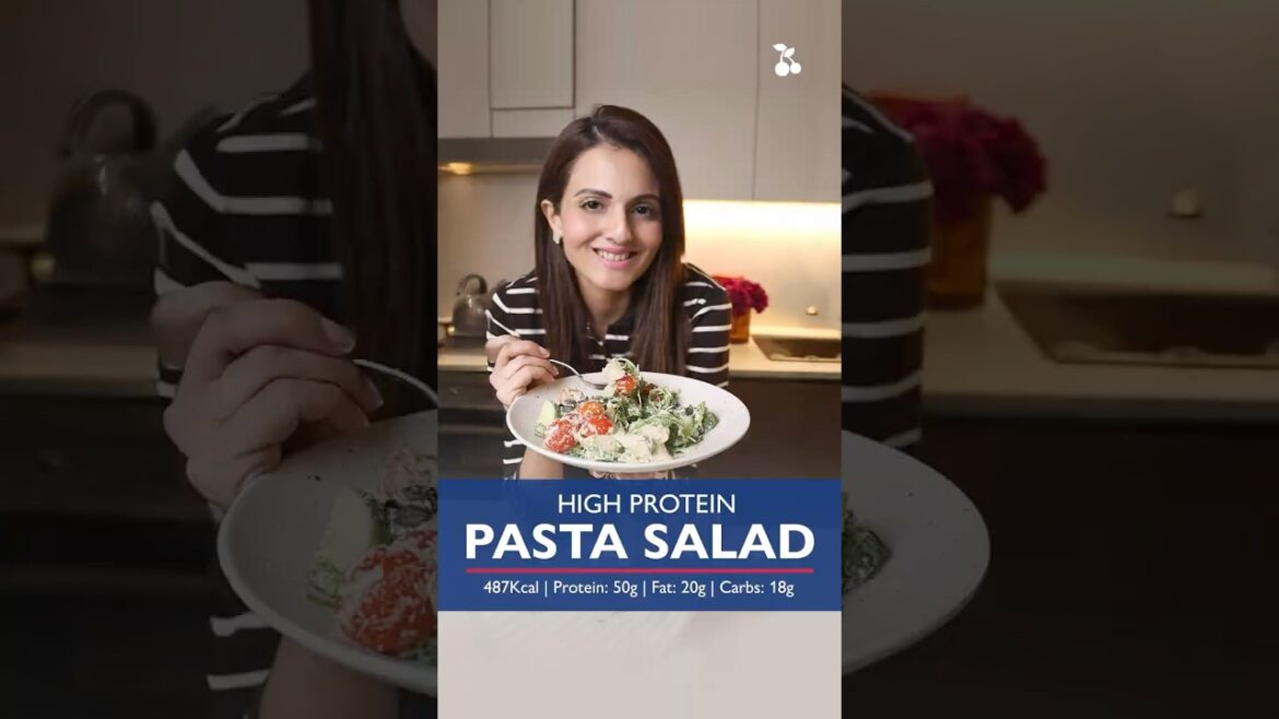 High protein pasta salad